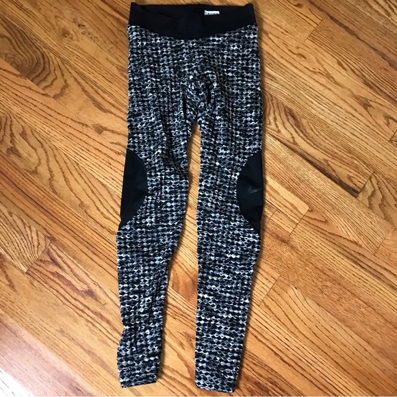 Nike Pro Hyperwarm Leggings Black/White - Picture 7 of 11